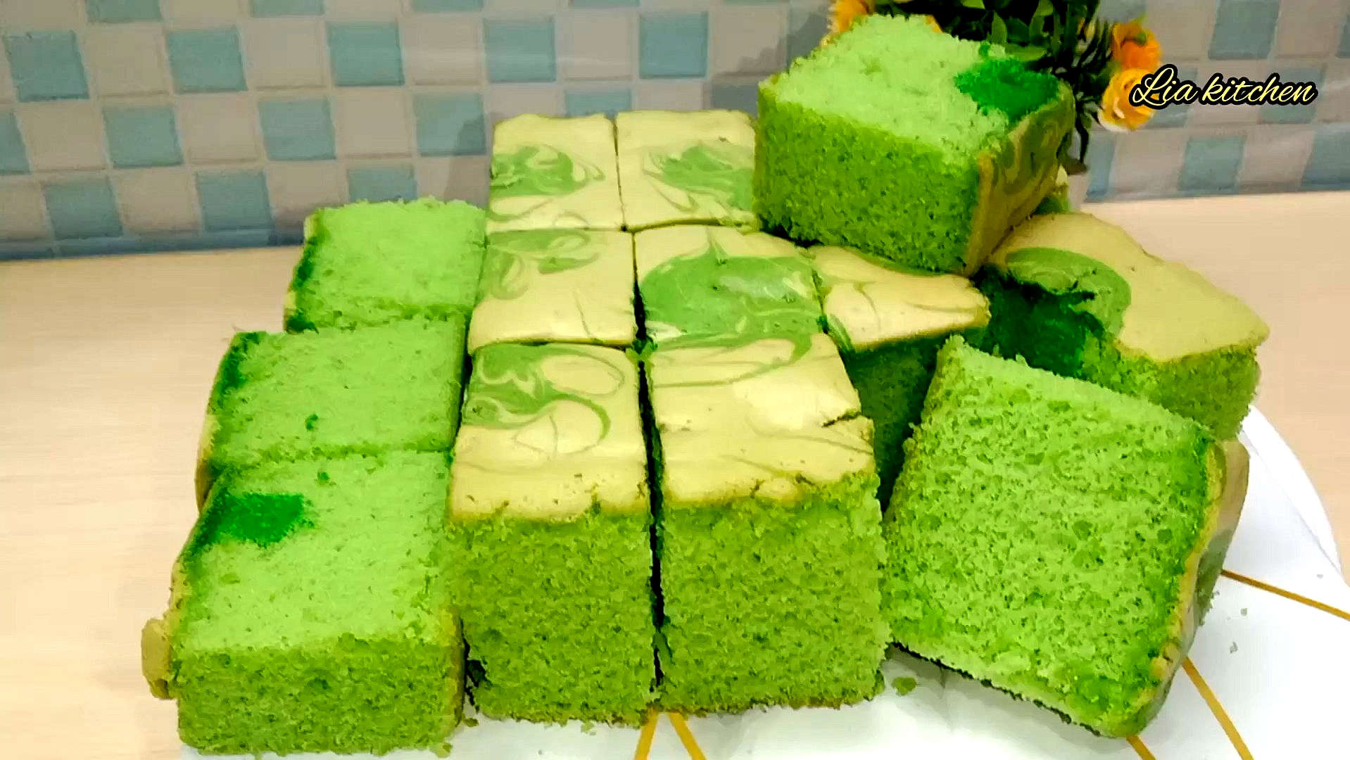 Resipi Kek Pandan Santan – Gebu &amp; Lembut, Mudah Dibuat